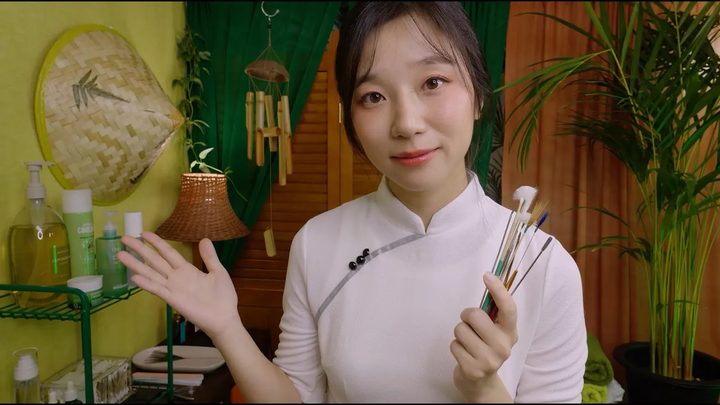 越南全身护理课程 ASMR采耳，足部护理，面部 & 背部按摩，洗发